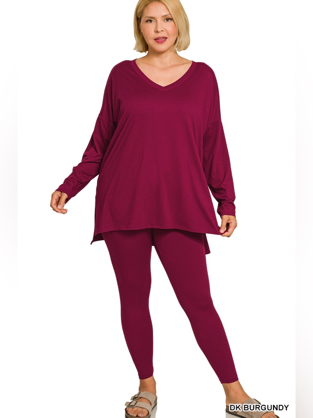 ZENANA BRUSHED DTY MICROFIBER LOUNGEWEAR SET